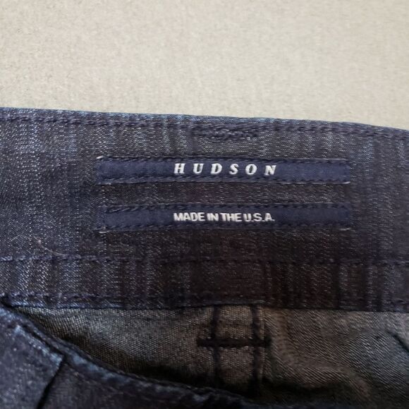 HUDSON Blue Wide Leg Flare Jeans made in USA size 27 dark wash - Picture 5 of 16